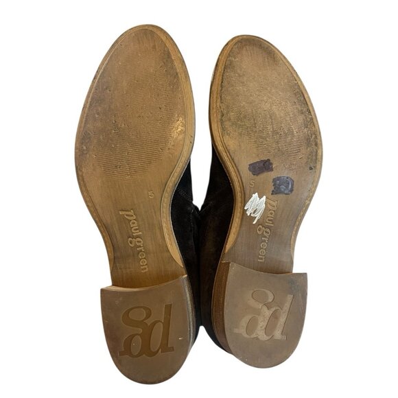 Paul Green Boots Womens UK 5 US 7.5 Logan Bootie Suede Side Zip Ankle Black - Picture 3 of 6